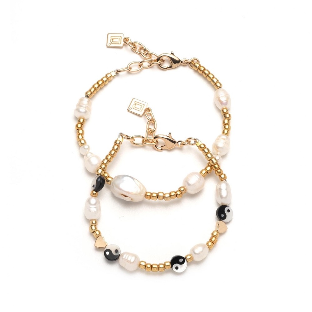DANNIJO Valeria Bracelet Freshwater Pearl Yin Yang set NWT - Picture 7 of 16